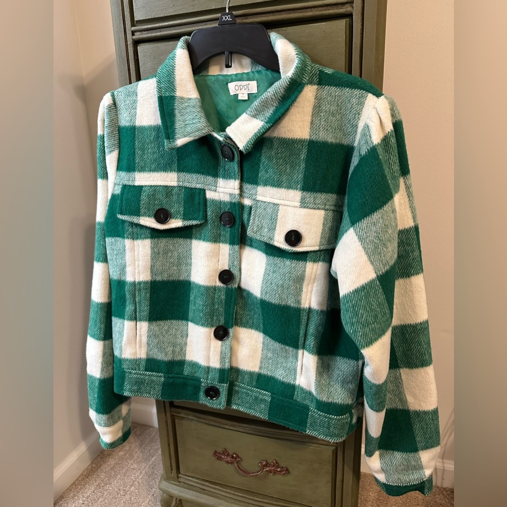 Plaid flannel jacket NWOT - Picture 1 of 13